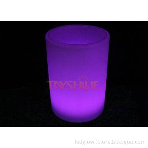 4 RGB Multi Color Change LED Ice Bucket Beer Barrel Cylinde